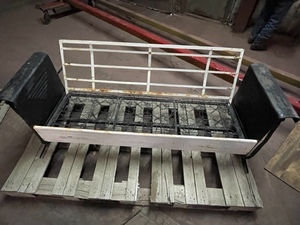 Vintage Metal Swinging Loveseat