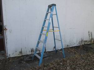 (UD2) 8 Foot Werner Fiberglass Ladd...