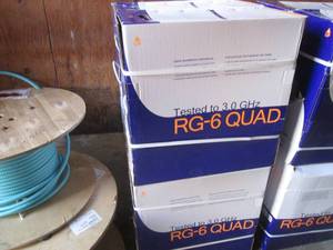 (UD1) 4 Boxes of RG-6 Quad BC 3.0GH...