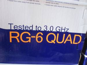 (UD1) 4 Boxes of RG-6 Quad BC 3.0GH...