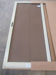 Simonton 36 78 in x 77 916 in Tan Aluminum Sliding Patio Screen Door