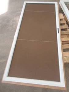 Custom Aluminum Sliding Patio Screen Door in White 35 14 in x 71 14 in.