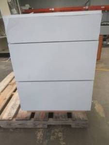 Hampton Bay Shaker Satin White Stock Assembled Drawer Base Kitchen Cabinet with Drawer Glides (24 in. x 34.5 in. x 24 in.)