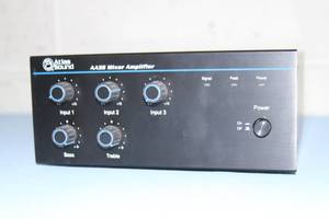 lot 41 image: Atlas Sound Commercial 3 Input 35 Watt Pro Audio Mixer  Amplifier