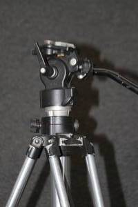 lot 63 image: Bogen Manfrotto Pro Multi-Stage Video Tripod with Fluid Head Tripod