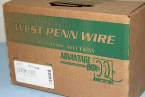 lot 71 image: New - 1000 Foot Feet Spool  Reel of West Penn 224BK1000 182 Pro Audio Speaker Wire  Cable