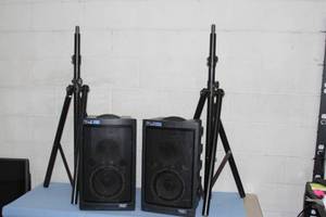 lot 90 image: Anchor Audio Professional PA Public Address Audio System with Speaker Stands & Companion Speaker