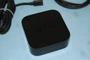 lot 112 image: Apple TV 4K 64GB HD Media Streaming  Streamer with Remote Control and Power Cable