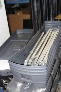 lot 113 image: Draper Cinefold Truss-Style Portable Folding Video Projection  Projector Screen with Drapery Kit