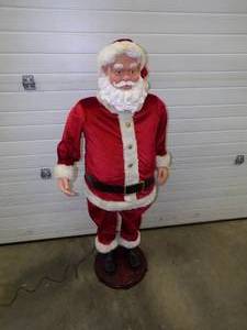 lot 45 image: Talking and Singing Santa See Video 57 Tall