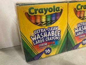 Large Crayons and Washable Paint