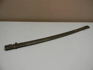 lot 4 image: Antique Scabbard wBlade handle is gone - VERY COOL OLD PIECE OF HISTORY - SEE PICTURES