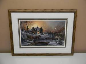 lot 6 image: Terry Redlin Homeward Bound - Professionally Framed Art - VERY NICE - AWESOME PIECE - APPROX 28 By 20 - SEE PICTURES