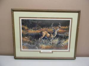 lot 8 image: Marian Anderson Autumn Encounter - Professionally Framed, Signed & Numbered Art - #321 Of 750 - VERY NICE - AWESOME PIECE - APPROX 28 By 22 - SEE PICTURES