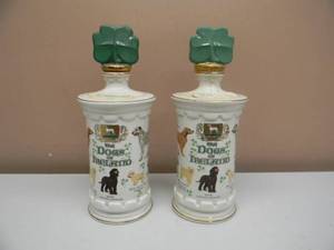 lot 34 image: VINTAGE OLD COMMONWEALTH THE DOGS OF IRELAND DECANTERS, Van Winkle - NICE - AWESOME SET - SEE PICTURES