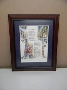 lot 41 image: THE TREEHOUSE By Terrie Johnson ILLUSTRATED By Becky Bryant Professionally Framed Print - VERY NICE PIECE - APPROX 20 By 25 - SEE PICTURES