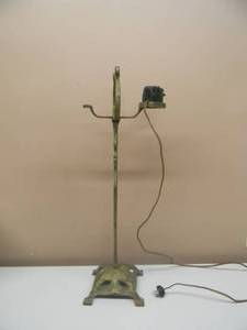 lot 43 image: RARE - VINTAGE Cast Iron Electric Lighter Ashtray CigarCigarette Smoking Stand - WORKS - ABSOLUTELY FANTASTIC PIECE - APPROX 26 Tall - SEE PICTURES