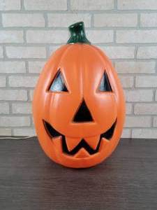 lot 3072 image: Halloween Jack-O-Lantern Blow Mold Decoration - Approx. 20 Tall