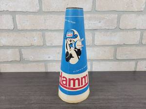 lot 3078 image: 1950s Hamms Beer Bear Cardboard Paper Megaphone - Approx. 10.25 Tall