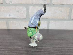 lot 3102 image: Vintage J.Chein Tin Handstand Clown Walking Toy - Works Great - Approx. 5 Tall