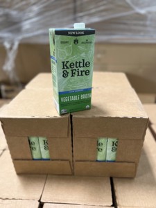4 case Organic Vegetable Soup Broth  24 cartons