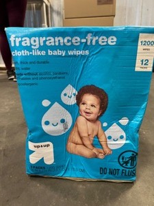 UP & UP Fragrance free Baby Wipes  12 packs