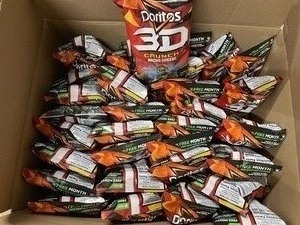 Case of 3D Dorito Crunch Nacho Cheese Chips  32 bags per case