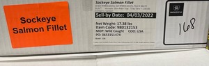 1 Case - Frozen Sockeye Salmon Fillets