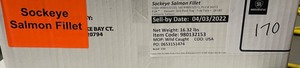 1 - Frozen Case Sockeye Salmon Fillets