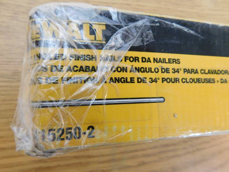 lot 96 image: DEWALT 2-12 in. x 15-Gauge Angled Finish Nails (2500-Pieces)