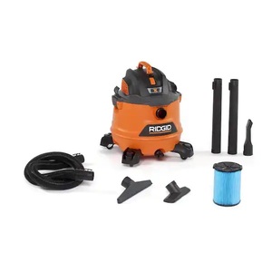 lot 6 image: RIDGID 14 Gallon 6.0 Peak HP NXT WetDry Shop Vacuum with Fine Dust Filter, Locking Hose and Accessories