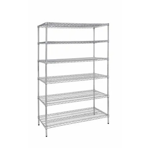 lot 109 image: HDX 6-Tier Commercial Grade Heavy Duty Steel Wire Shelving Unit in Chrome (48 in. W x 72 in. H x 24 in. D)