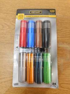 lot 80 image: Defiant 60 Lumens Aluminum Flashlight (8-Pack)