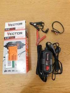 lot 82 image: Vector 1.5 Amp Battery Charger, Battery Maintainer, Trickle Charger, 6V and 12V, Fully Automatic