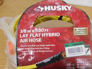 lot 116 image: Husky 38 in. x 100 ft. Hybrid Air Hose