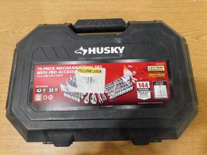 lot 131 image: Husky 144-Position 14 in. and 38 in. Drive Mechanics Tool Set (75-Piece)