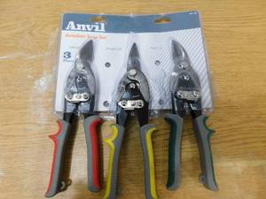 lot 141 image: Anvil Straight-Cut Aviation Snip (3-Pack)