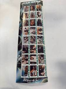 lot 51 image: 24 Vintage Star Wars Stamps