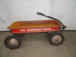 lot 2 image: Red wagon (Ball greyhound bearings)