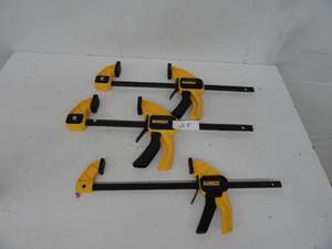 lot 24 image: 3- Dewalt Clamps