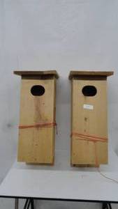 lot 57 image: 2- Cedar wood duck houses