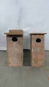 lot 115 image: 2- Cedar wood duck houses