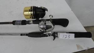 lot 123 image: 2- Rods and reels