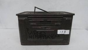 lot 133 image: Metal ammo box