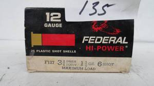 lot 135 image: Federal 12 gage 1 14z 6 shot