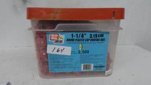 lot 164 image: Grip rightround plastic cap roofing nail
