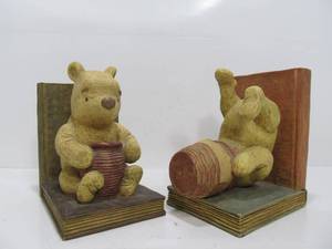 lot 45 image: Set of Winnie the Pooh Bookends