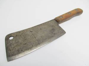 lot 168 image: Rare Old Vintage RED OWL Grocery Store Butchers Cleaver