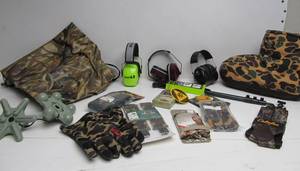 lot 250 image: Lot of Mostly Brand New Camo HuntingOutdoor Items 