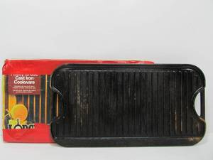 lot 117 image: LODGE Cast Iron Pro Gridiron Griddle